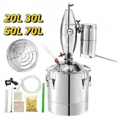 20/30/50/70L Automatische Alkohol Brennerei Maschine Brau Ausrüstung DIY Hause Moonshine Noch Wein Kessel Bier spender Kit