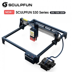SCULPFUN S30 PRO MAX /S30 PRO/S30 Machine à graver laser avec système automatique Air-assist 20W Zone de gravure 410x400mm