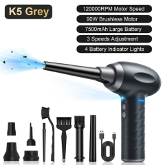 120000RPM Cordless Air Duster 90W Electric Wireless Air Gel Gun For Computer Keyboard car Laptop Cleaning