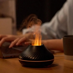 Humidificateur d'aromathérapie à flammes, Style nordique pour la maison, brouillard élevé, lumière d'ambiance silencieuse