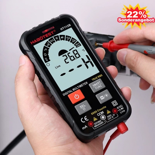 HABOTEST DMM 600V Smart Téléphone Intelligent Multimètre Numérique Ohm Capacité Hz AC Tension DC Courant NCV Multimetro Testeur