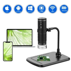 Wireless Digital Microscope 50x-1000x Magnification Handheld USB Microscopes with Flexible Stand for iPhone Android PC