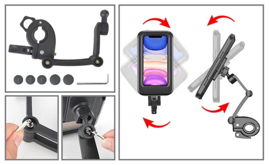 Motorrad-Fahrrad telefon halter 