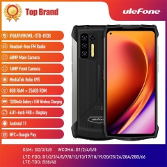 Ulefone Power Armor 13 13200mAh Rugged Phone 8GB+256GB Android 11 Waterproof Smartphone 6.81" 2.4G/5G WLAN Cell Phones NFC