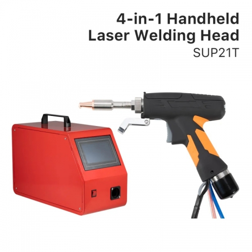 Tête de soudage Laser sup21t 4-en-1 1064nm avec système de soudage laser à alimentation en fil SUP-AFM-A pour dispositif de soudage de fibres