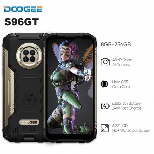 DOOGEE S96 GT 6.2'' Android 12 Helio G95 8GB RAM 256GB ROM Téléphone Robuste