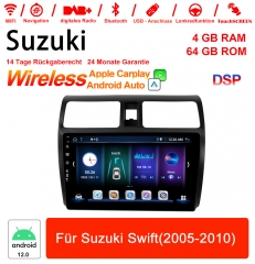 9 pouces Android 13.0 Autoradio / Multimédia 4GB RAM 64GB ROM pour Suzuki Swift 2005-2010 intégré Carplay/ Android Auto