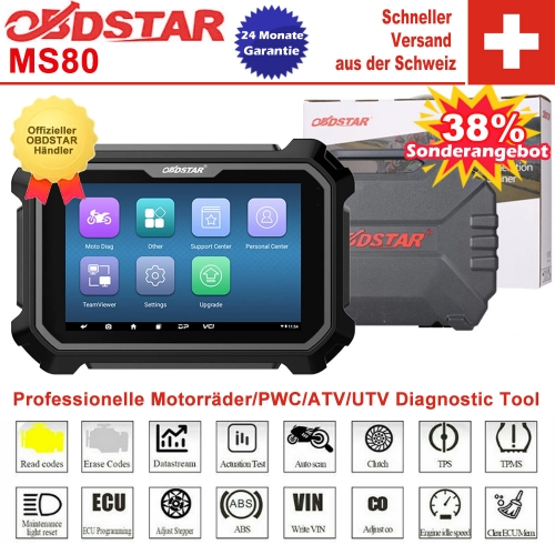 Motorcycle diagnostic device OBDSTAR MS80 professional snowmobile diagnostic device tablet