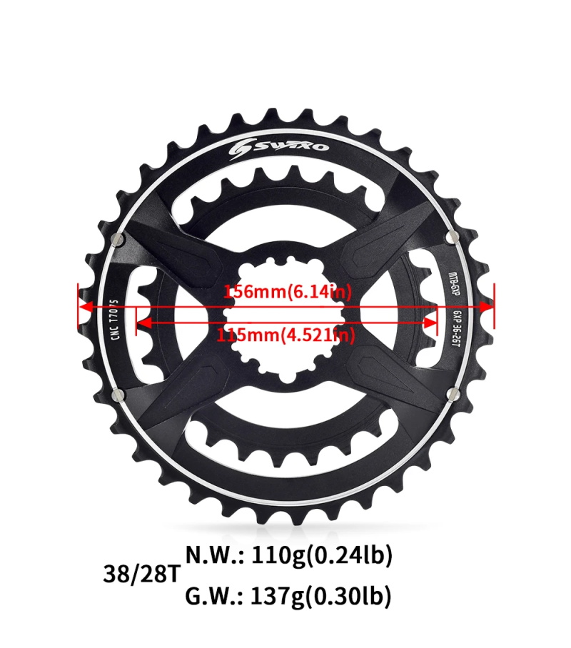 Mountainbike GXP Doppel Kettenblat