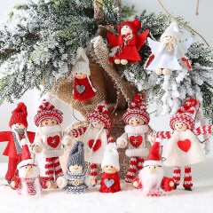 2pcs Merry Christmas Ornament Angel Dolls Christmas Tree Hanging Pendant Christmas Decorations for Home
