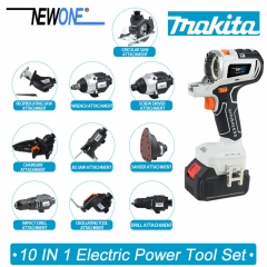 18V Makita tournevis Multi tool Clé de perçage à percussion Chaîne scie sabre circulaire Multi tool