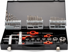 Thread cutter SET HSS hand tap - cutting die - tools: M3-12 - thread cutting set/tapping set/tapping assortment/drill set