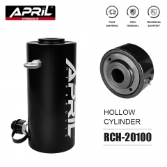 Hollow Hydraulic Cylinder RCH-20 100 Hydraulic Jack with Tonnage of 20T Work Travel of 100mm