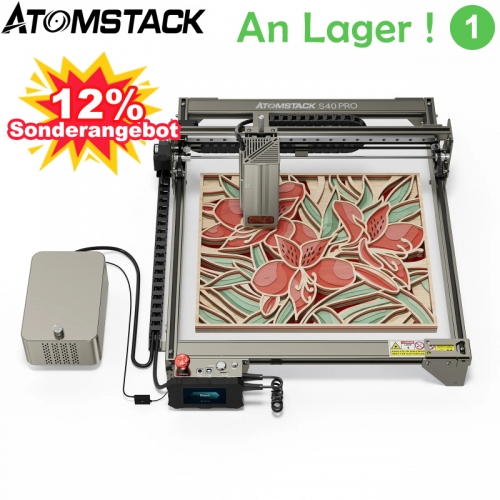 ATOMSTACK S40 PRO Machine de gravure laser 48w/24w Commutation de puissance laser 210W Graveur laser et découpe laser