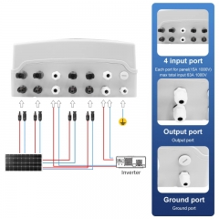 Solar photovoltaic PV Combiner Box With Lightning Protection