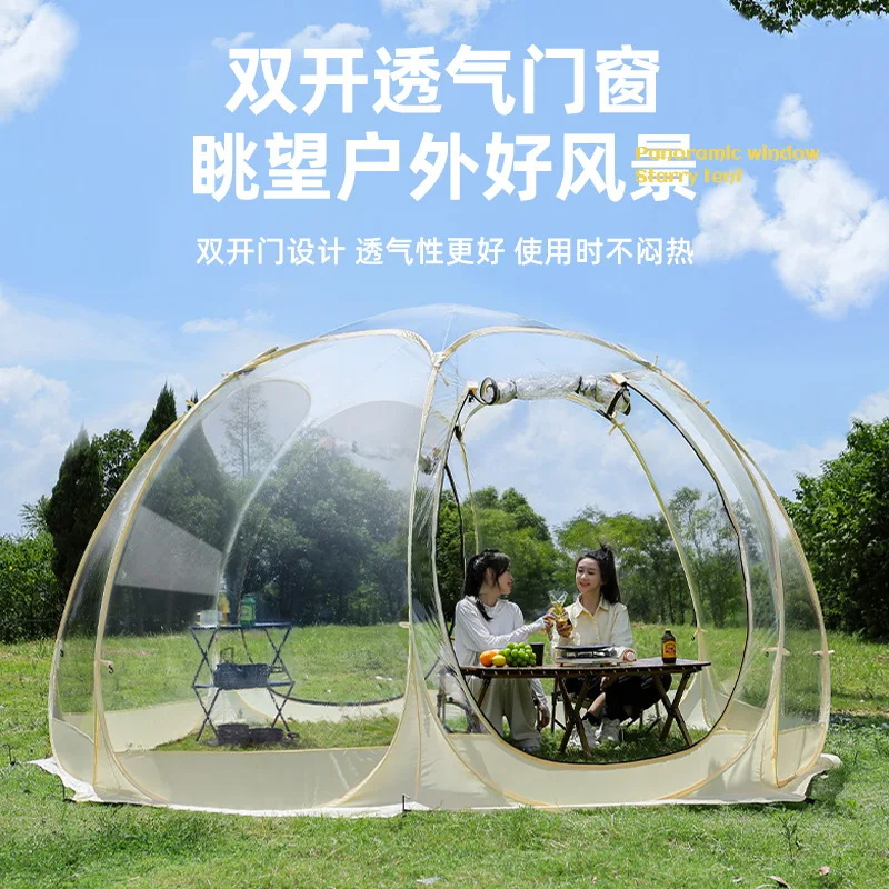 transparent dome tent