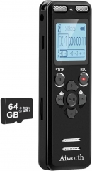 Digital voice recorder, 72GB, voice activated