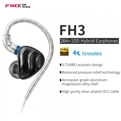 Écouteurs intra-auriculaires à pilote hybride FiiO FH3 2BA+1DD Knowles