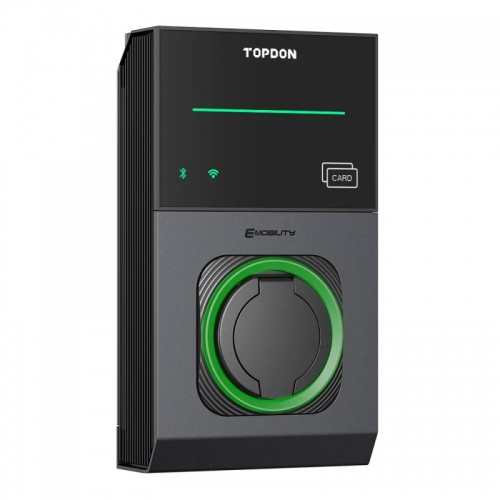 TOPDON PulseQ AC Pro 11kw 22kw Ocpp  3 Phase Type 2 Smart APP RFID Wifi Electric Car Wall EV Charger Station