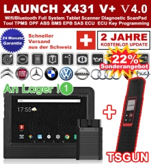 Die Neueste Version LAUNCH X431 V+ V4.0 OBD2 EOBD Diagnosegerät Diagnose Werkzeuge +  TSGUN TPMS Reifendruck Detektor