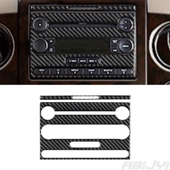 For Ford F-150 FX4 2004-08 Carbon Fiber Interior Radio With CD Cover Trim Type A