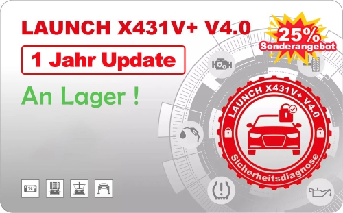 The Absolutely Special Offer for One Year Update Service for Launch X431 V+ V4.0