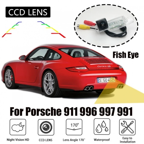 170 degree Fisch eye CAM Kit Nachtsicht Rückfahrkamera für Porsche 911 996 997 991 