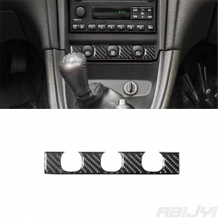For Ford Mustang 2001-04 Carbon Fiber Interior Headlight Control Cover Trim