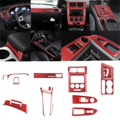 24 pieces Dodge Challenger 2008-14 red interior trim
