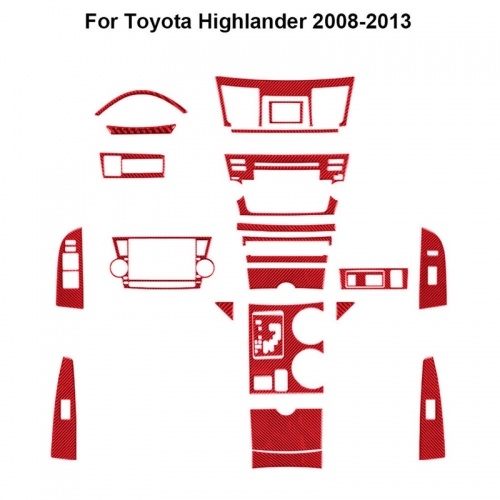 25-teilige Innenverkleidung für den Toyota Highlander 08–13