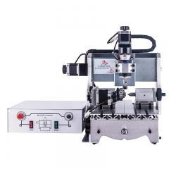 4 Axis CNC Router 3020 T-D300 Mini CNC Milling Machine with White Control Box Engraver