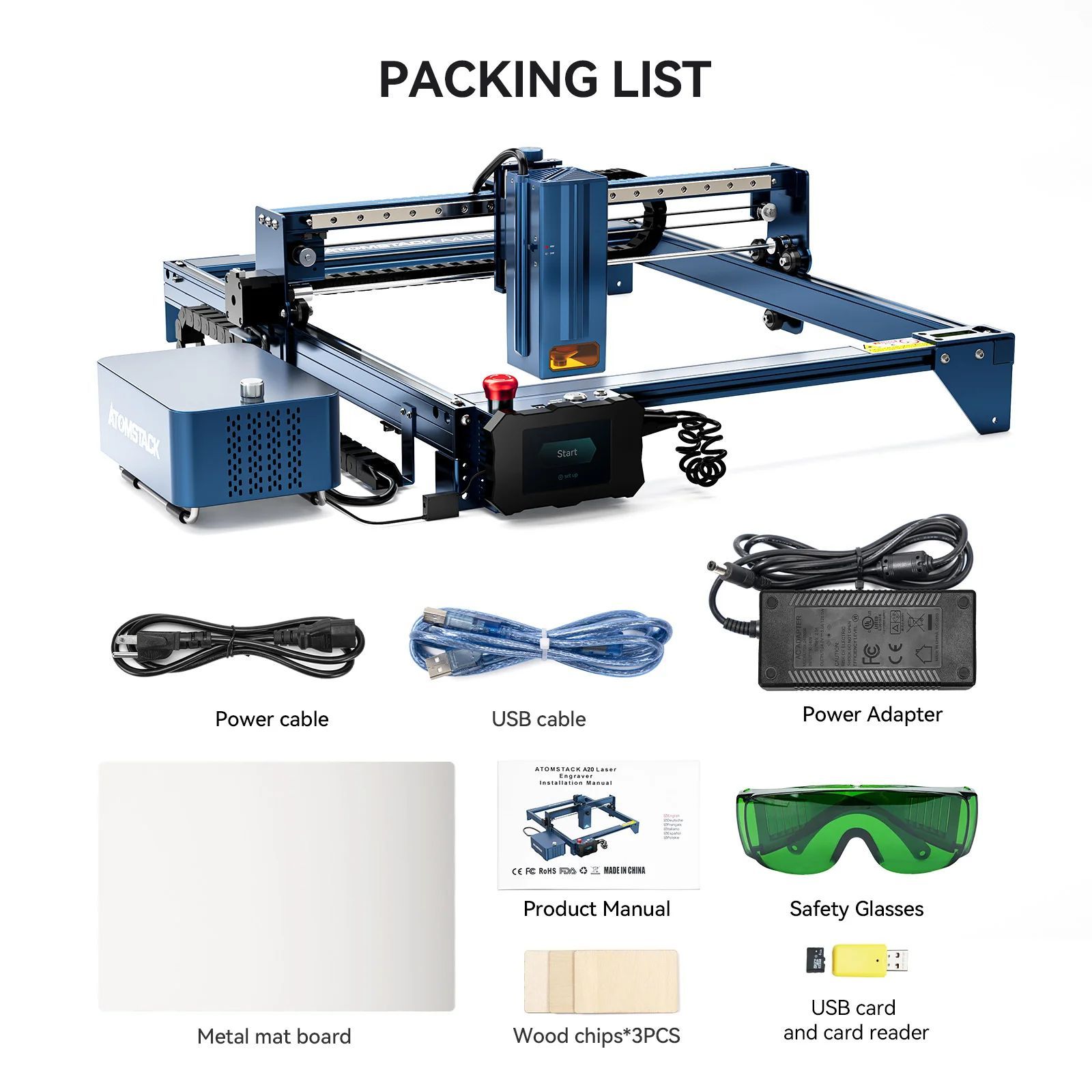 ATOMSTACK A40 PRO Laser Graviermaschine