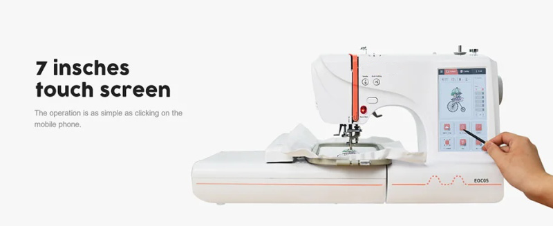 Flat embroidery machine