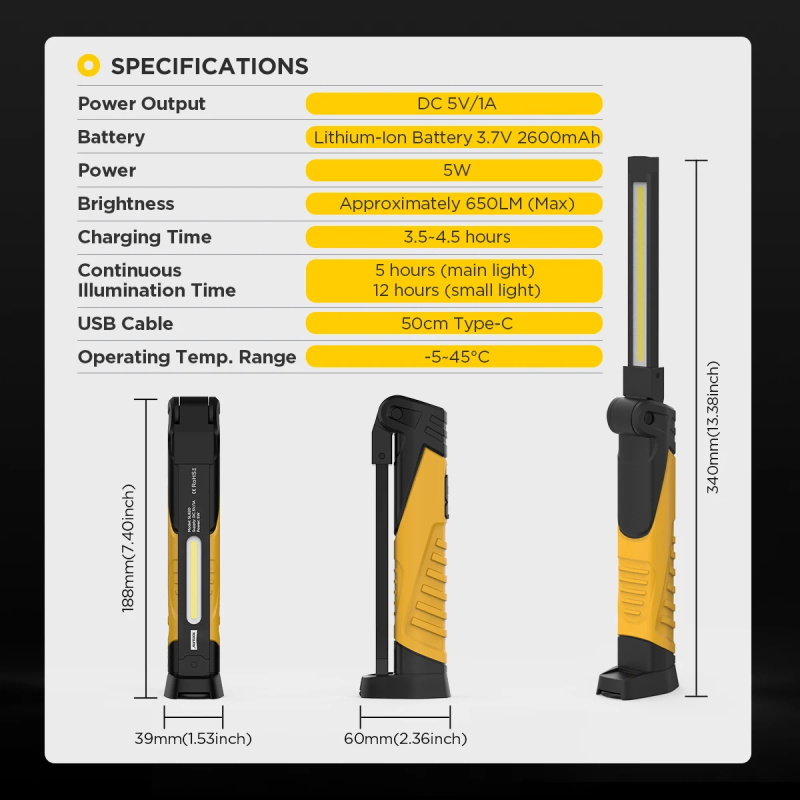 Autool SL820 taschenlampe 