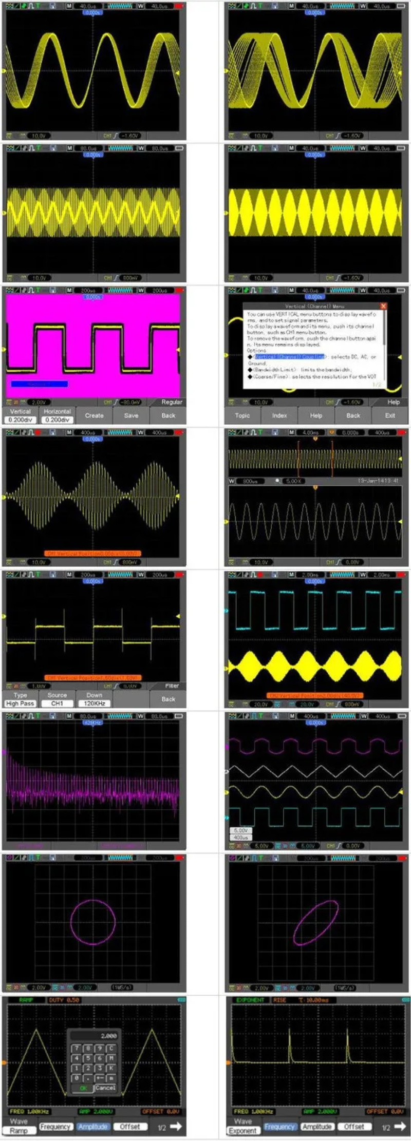 oscilloscope numérique