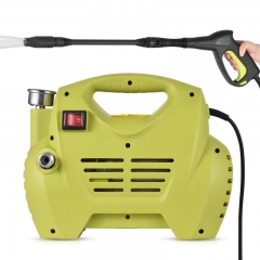 Electric Pressure Washer 1300 PSI Max. Portable High Pressure Pressure Washer with Adjustable Sprayer, IPX5 Waterproof
