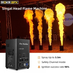 MOKA SFX Machine à feu effet de scène DMX lance-flamme projecteur de flamme pour spectacle de scène intérieur extérieur avec canal sécurisé