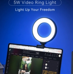 CR5 Bi 5W Video Ring Fill Light with Tripod