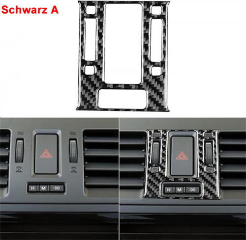 Auto-Signallicht-Tastenabdeckung, Notlichtschalter-Aufkleber, Mazda 3 Axela 2010–2013, Mazdaspeed 3, Kohlefaser-Autozubehör, Innenausstattung