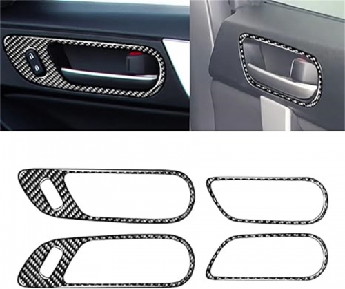 Door Handle Pull Handle Cover Trim 3D Sticker Interior Mazda 3 Axela 2010-2013 Mazdaspeed 3 4pcs Door Handle Cover