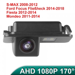 170 ° 1080P AHD HD à Vision nocturne Caméra de recul pour Ford Focus Fließheck Fiesta Mondeo S-MAX 2008-2014