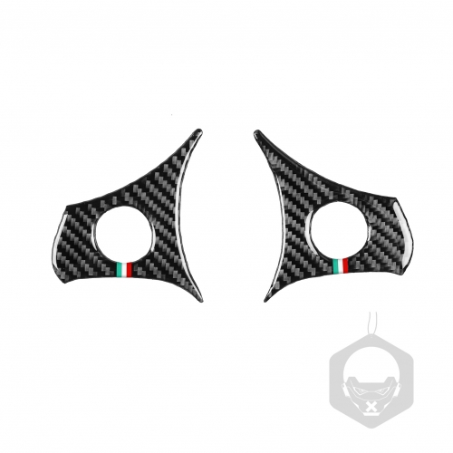 Autocollant de garniture de volant de voiture en Fiber de carbone, pour Alfa Romeo 159 939 Brera Spider 2005 2006 2007 2008 2009 2010 2011