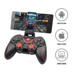 Terios T3 X3 Joystick sans fil Gamepad Game Controller Bluetooth BT3.0 Joystick pour téléphone portable Tablet TV Box Holder