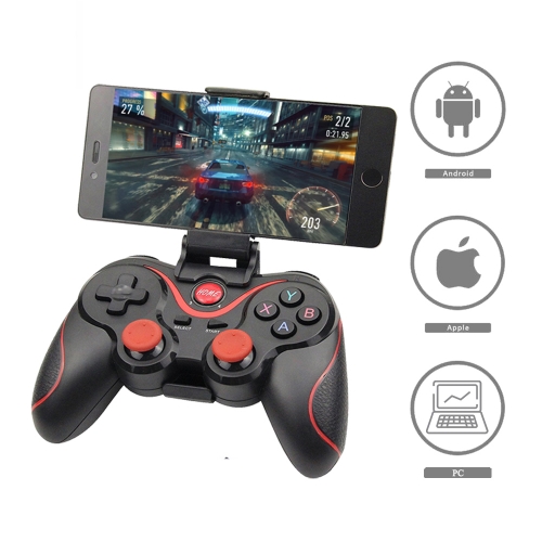 Terios T3 X3 Wireless Joystick Gamepad Game Controller bluetooth BT3.0 Joystick For Cell Phone Tablet TV Box Holder