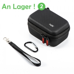 STARTRC Für DJI MIC Mikrofonzubehör Aufbewahrungstasche PU Wasserdichte tragbare Tragetasche Handtasche mit Anti-Fall-Handseilkarabiner