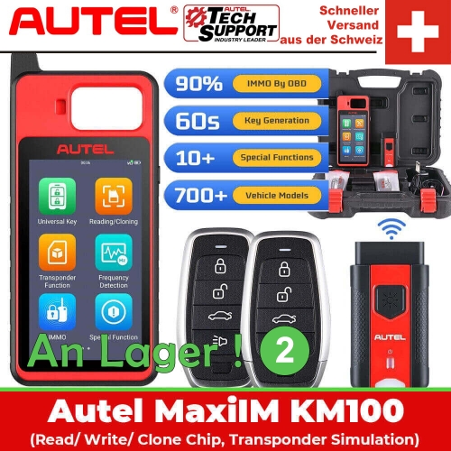 Autel MaxiIM KM100E IMMO Key Fob Programmateur Immobilizer Outils de création de clés Outil universel de création de clés