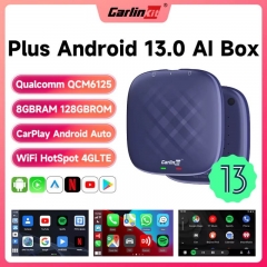 CarlinKit CarPlay Ai Box Android 13 Plus QCM6125 8-core Wireless Android Auto & CarPlay Auto USB Adapter Für OEM Wired CarPlay Auto