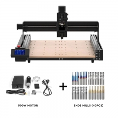TwoTrees TTC450 CNC Router for Wood DIY Mini Laser Engraving Machine+Motor+End Mill