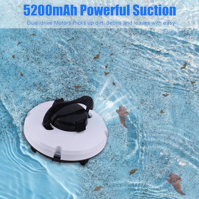 Wireless robot pool cleaner