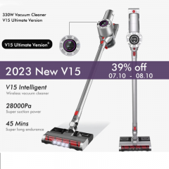 V15 Hands deaf vacuum cleaner 28kpa 330w powerful strong vertical clean LED vacuum cleaner hand sweeper mopping machine